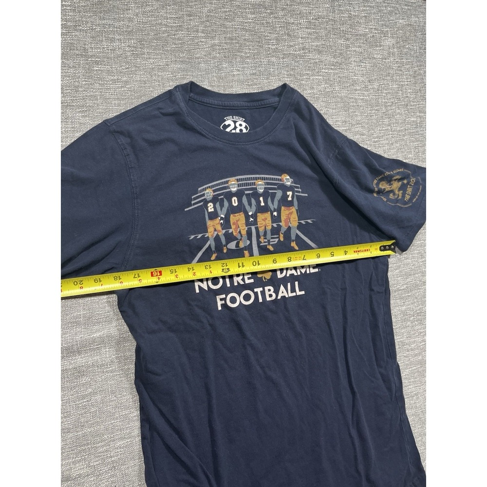 The Shirt Notre Dame Fighting Irish Football T-Shirt Men's M Navy/Gold 2017 - Picture 6 of 8